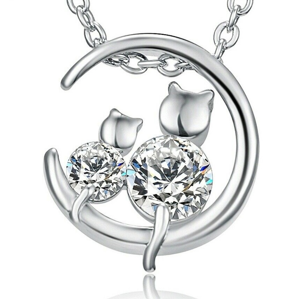 Cute Cat Couple Pendent - Picture 2 of 3